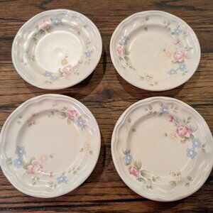 Pfaltzgraff TEA ROSE Plate Bread & Butter Plates Set of 4